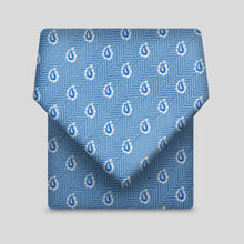 Load image into Gallery viewer, Airforce With White Edged Tear Drops Classic Tie

