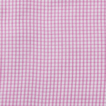 Load image into Gallery viewer, Rael Brook Classic Fit Short Sleeve Pink Micro Check Shirt Fabric
