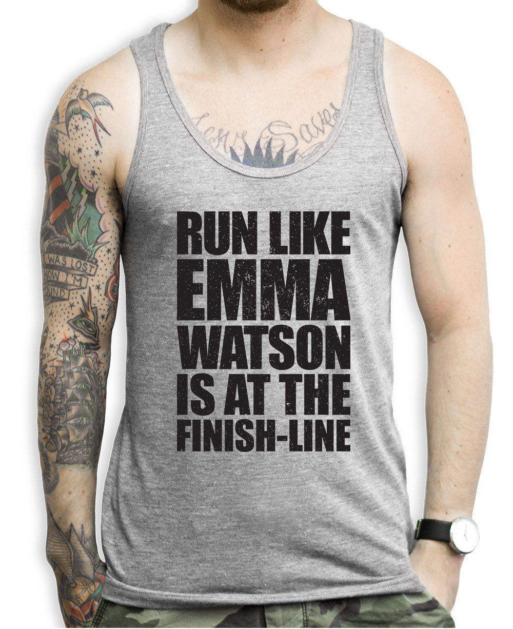 Run Like Emma Watson Is At The Finish Line Tank Top ...