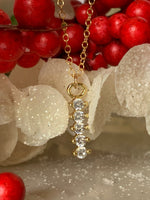 將圖片載入圖庫檢視器 Five Stone Cubic Zirconia Necklace
