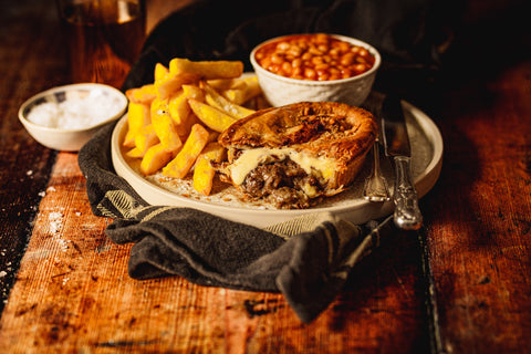 Steak and cheese pie