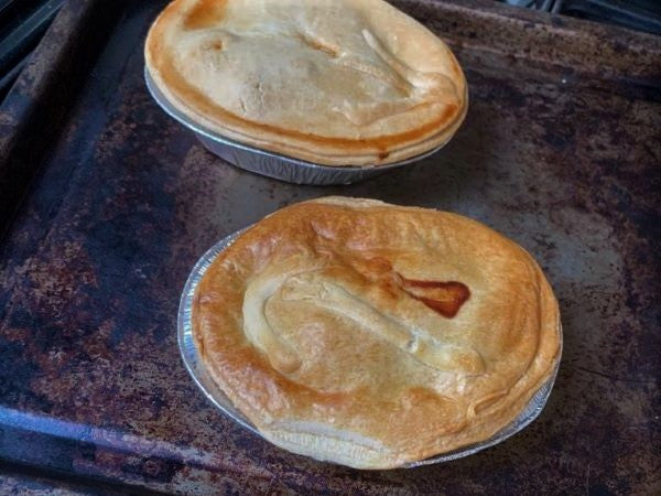 pies from oven