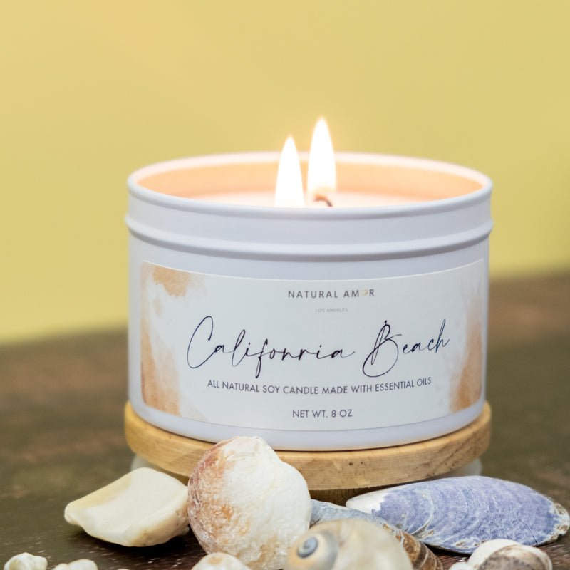 Natural Soy Candle | California Beach Candle | NaturalAmor