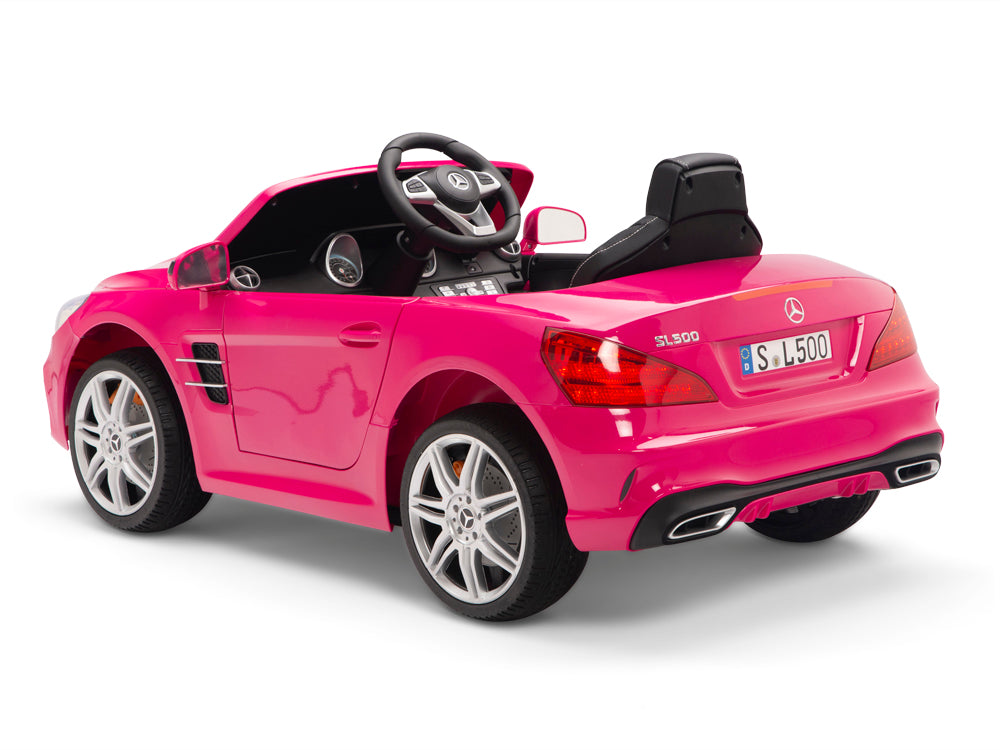 pink ride on mercedes