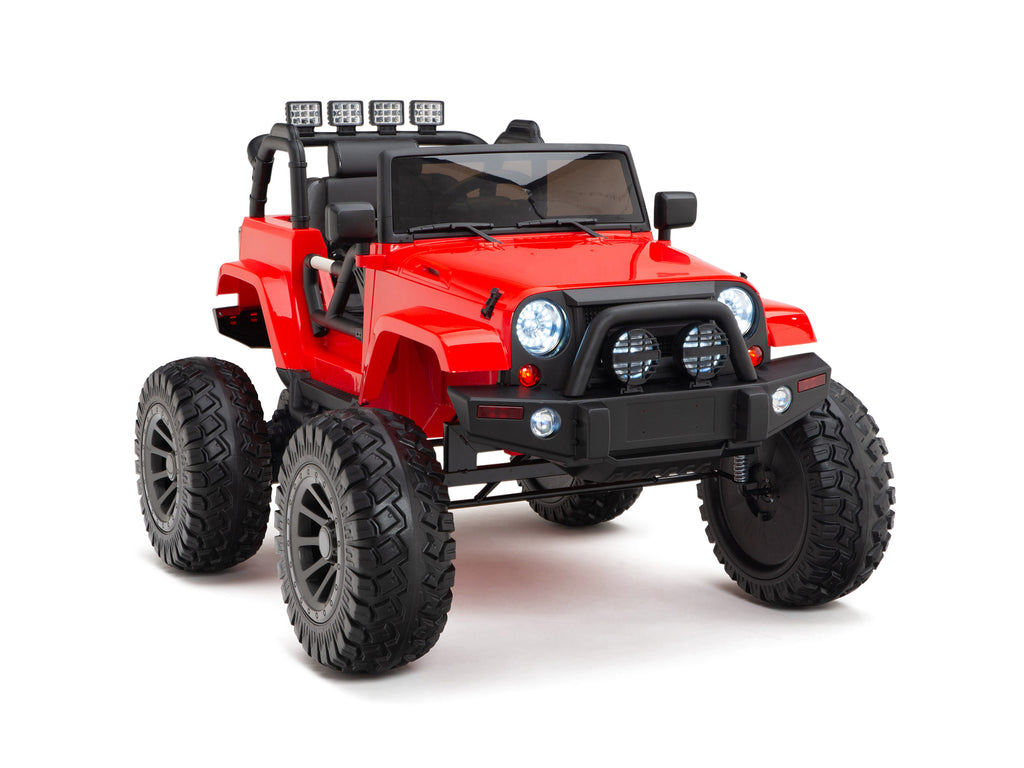 Wheelie 24 Volt jeep Ride On Truck with  Remote Control and Rubber |  Car Tots Remote Control Ride On Cars, Trucks, SUVs and jeeps