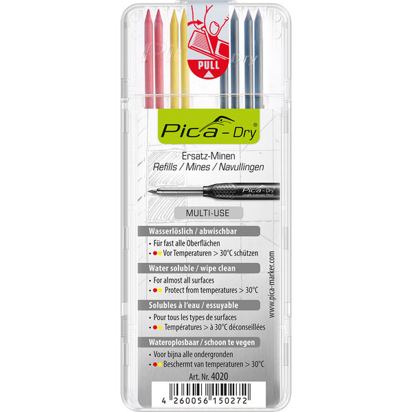 Pica-Marker - Pica-Dry - Marcador Automático de Larga duración 3030 -  Paquete con 10 marcadores de grafito 4050 : : Bricolaje y  herramientas