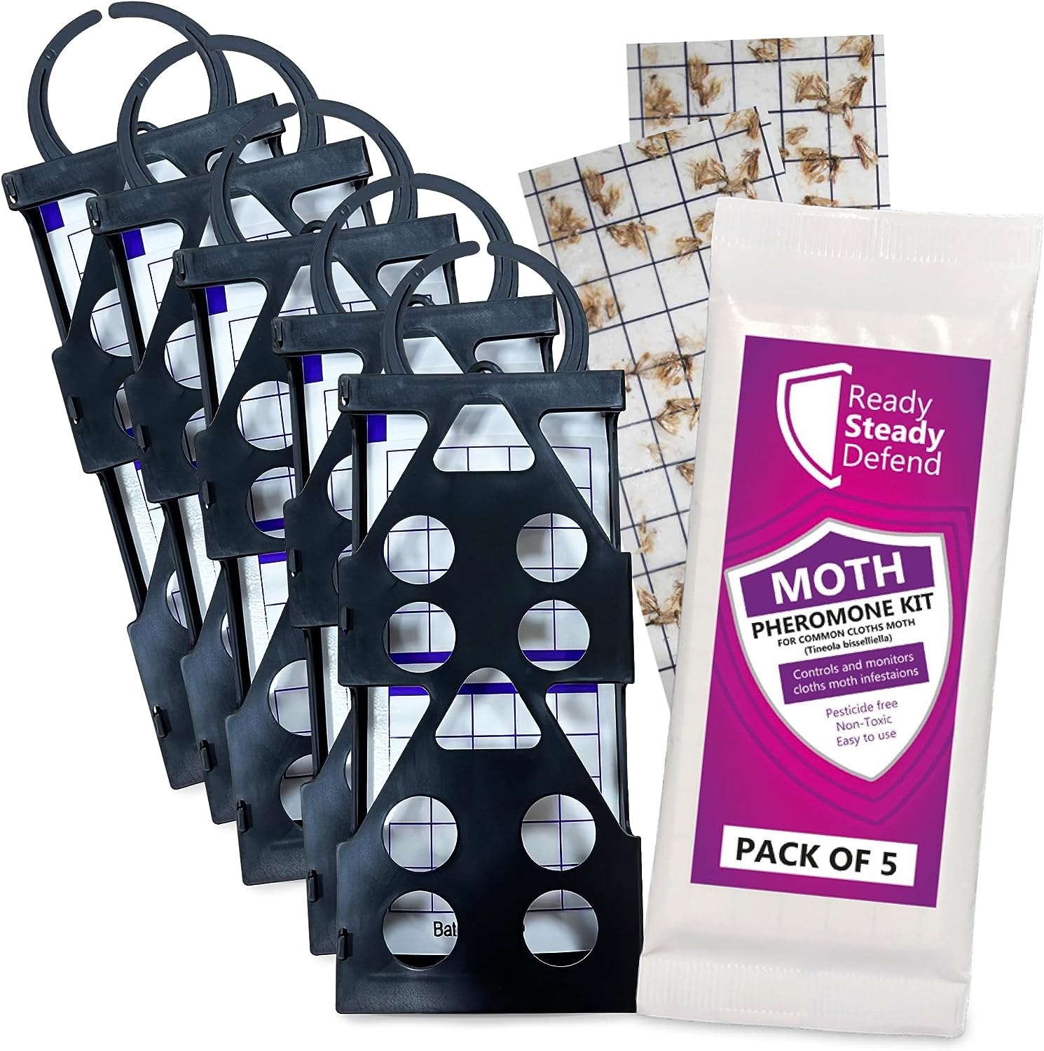 9 x Moth Killer Hangers For Wardrobes – Ready Steady Defend