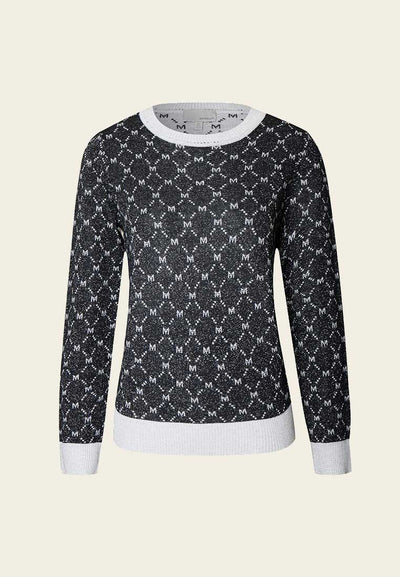 White MOISELLE Monogram Sweater