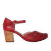 Tacon rojo cuero para mujer H-LINA