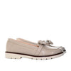 Mocasin beige charol para mujer M207-Z568