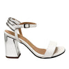 Sandalia tacon blanco para mujer 705-Z523