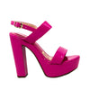 Plataforma tacon fucsia charol para mujer 2269-Z282