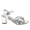 Sandalia tacon plata para mujer Z150-Z226