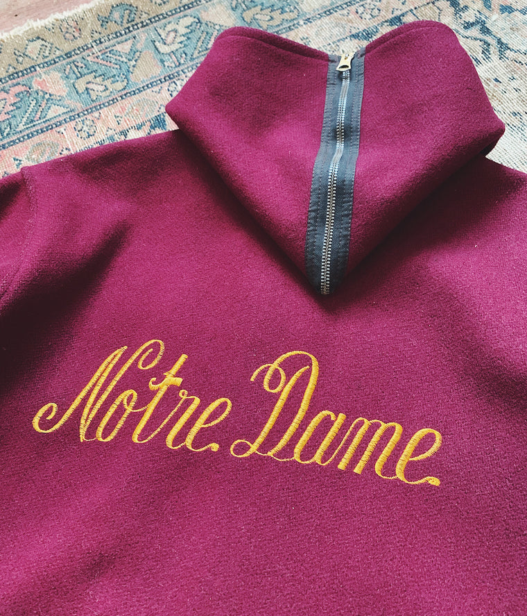 Vintage Notre Dame Wool Varsity Jacket