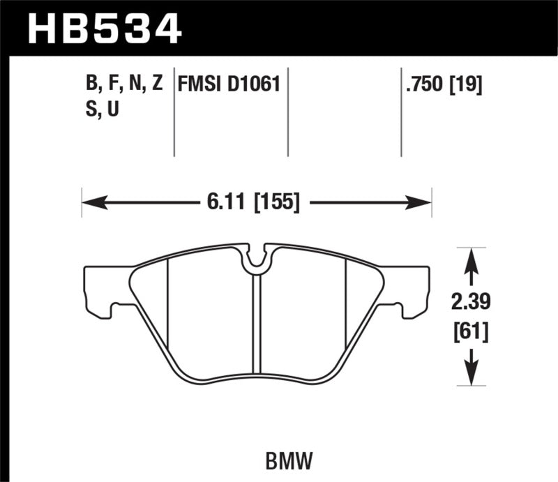  Hawk 08-12 BMW 128i /06 325i/325Xi /07 328i/328Xi /06 330i/330Xi Front DTC-70 Race Brake Pads 