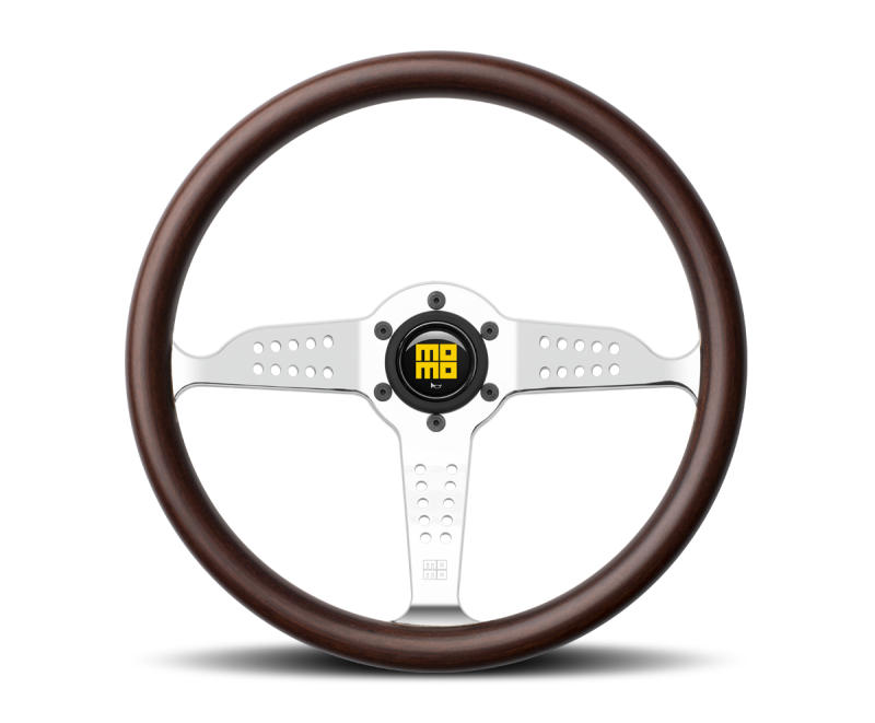  Momo Super Grand Prix Steering Wheel 350 mm - Mahogany Wood/Pol Spokes 