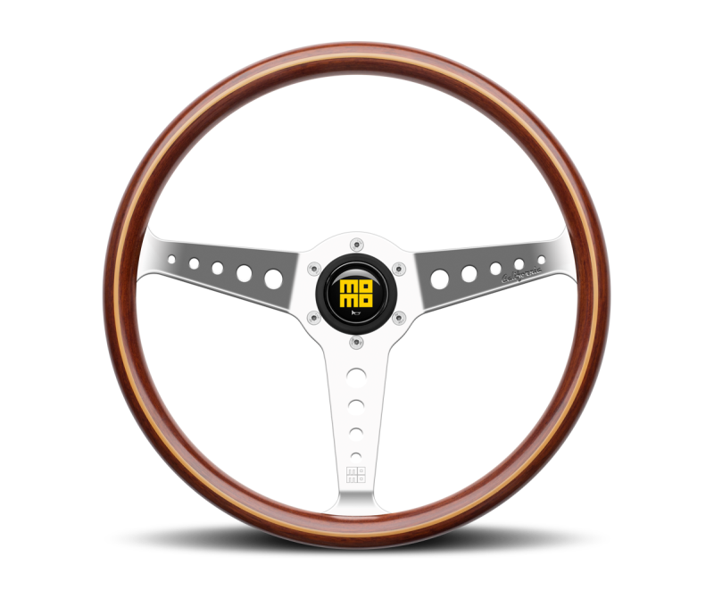  Momo California Wood Steering Wheel 360 mm - Mahogany Wood/Pol Spokes 