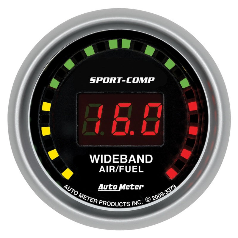  Autometer Sport-Comp 52mm Digital Wideband Air/Fuel Ratio Street Gauge 