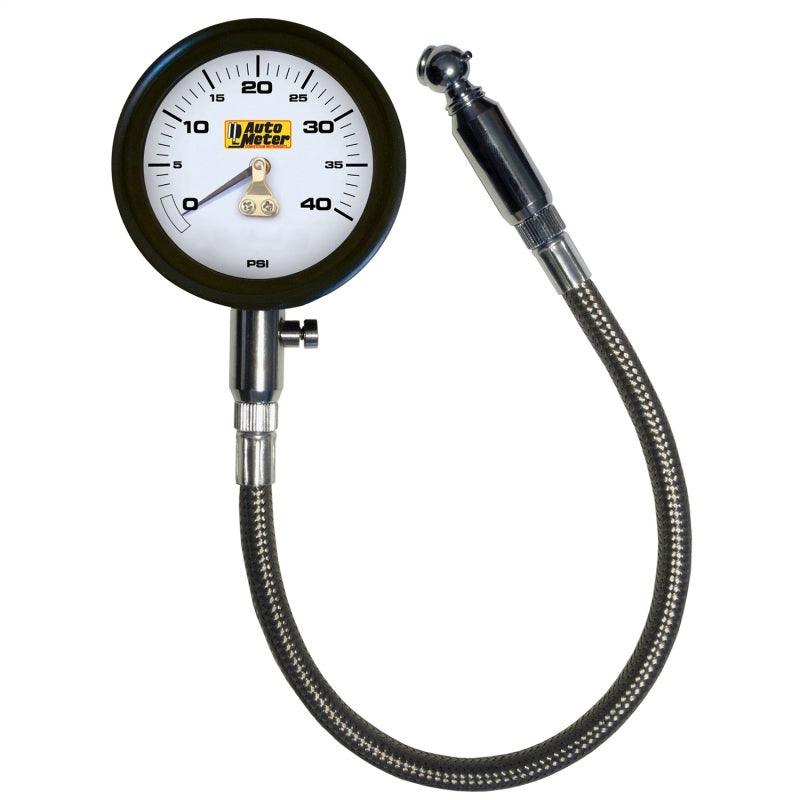  Autometer NASCAR Performance 40PSI Lo-Pressure Tire Pressure Gauge 