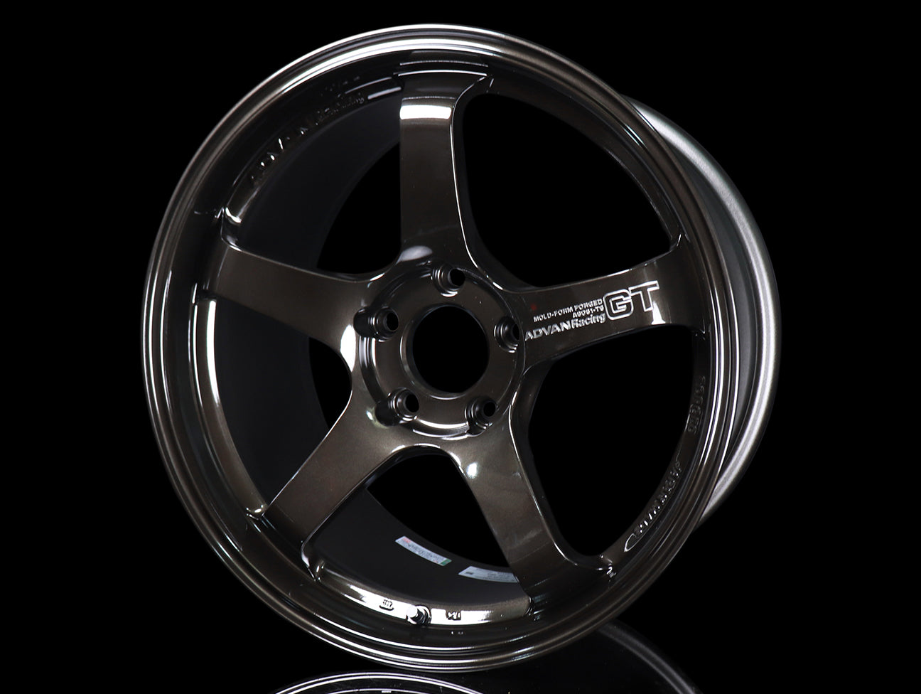  Advan Racing GT Premium Wheels - Smoked Black / 18x9.5 / 5x120 / +38 