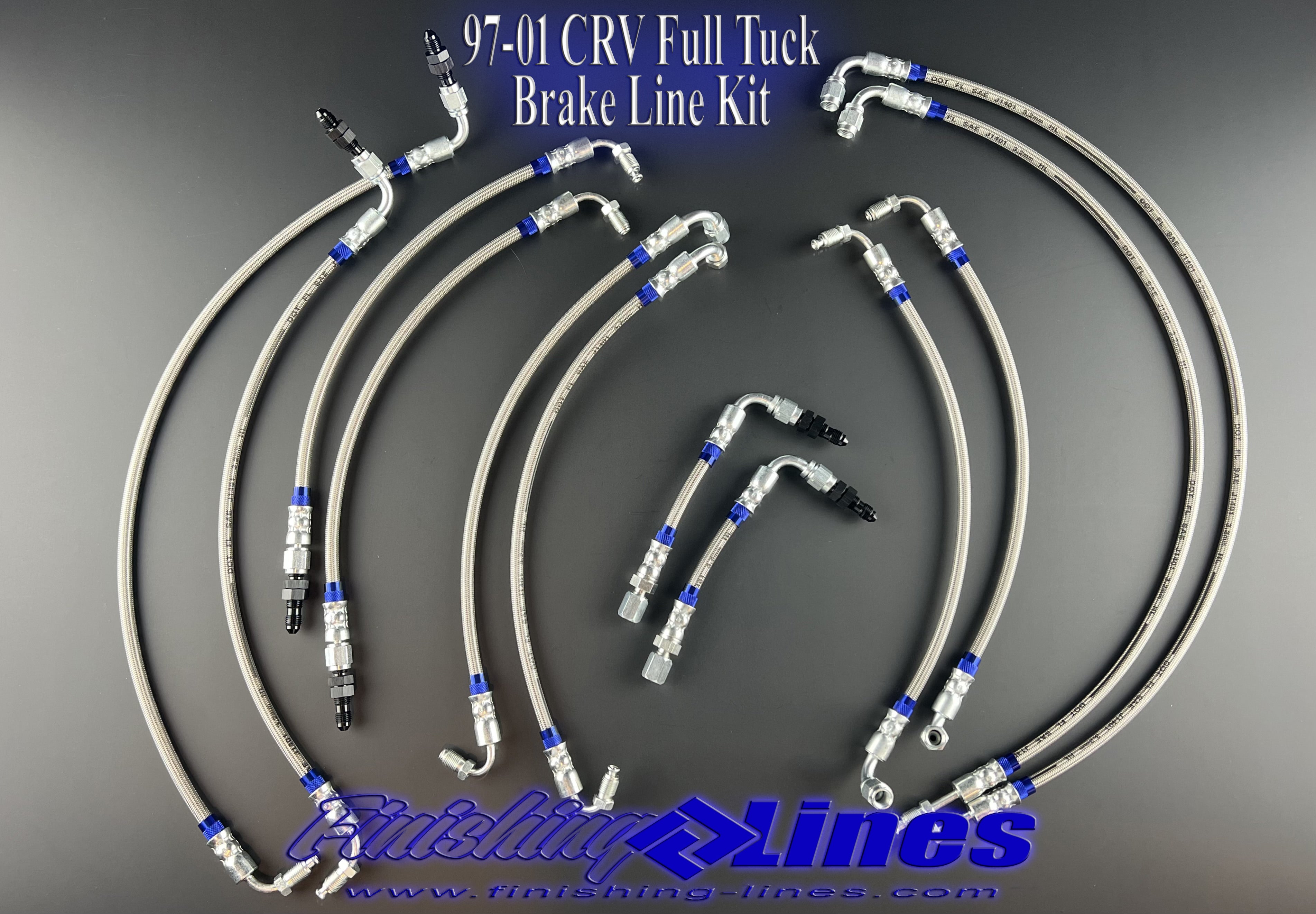  97-01 CR-V Full Tuck Brake Line Kit 