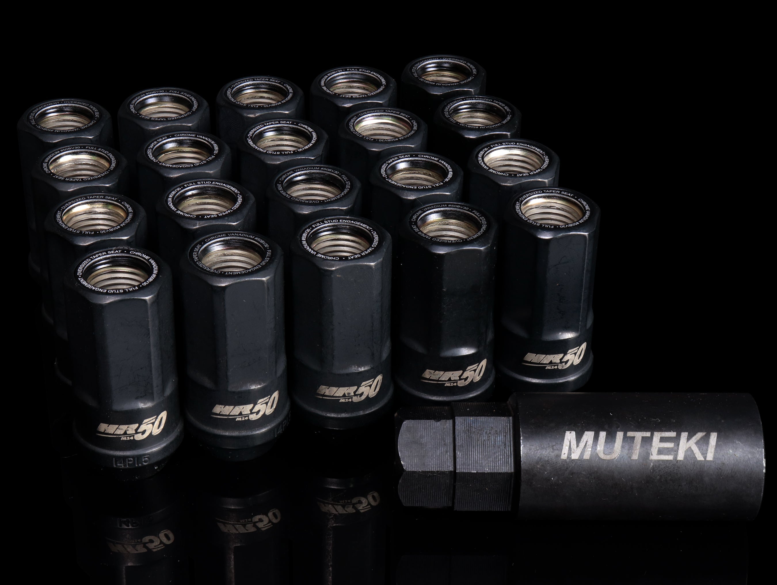  Muteki HR50 14x1.50 Open End Lug Kit 