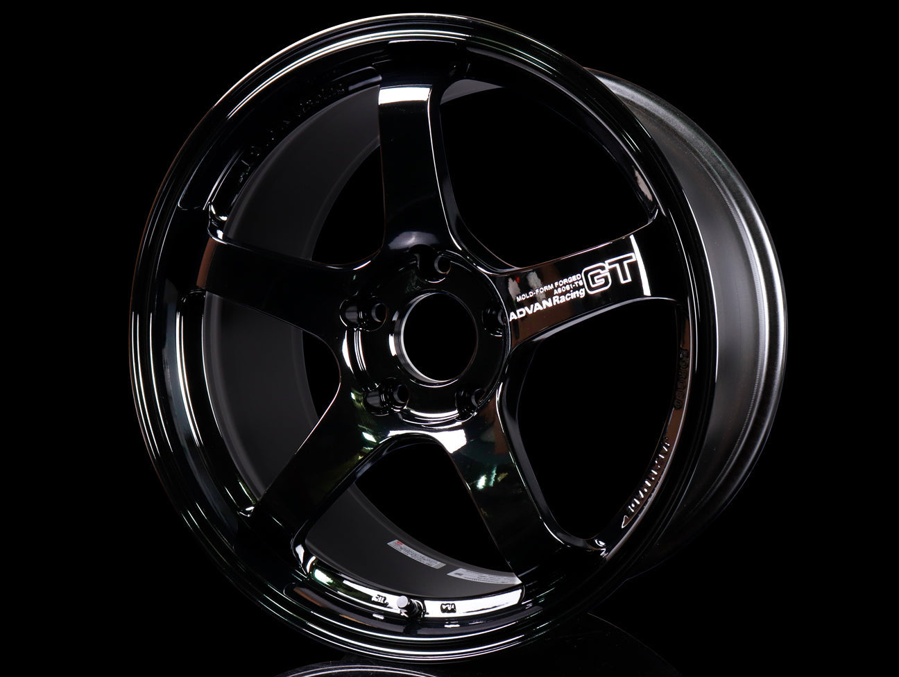  Advan Racing GT Premium Wheels - Gloss Black - 18x9.5 / 5x120 / +38 