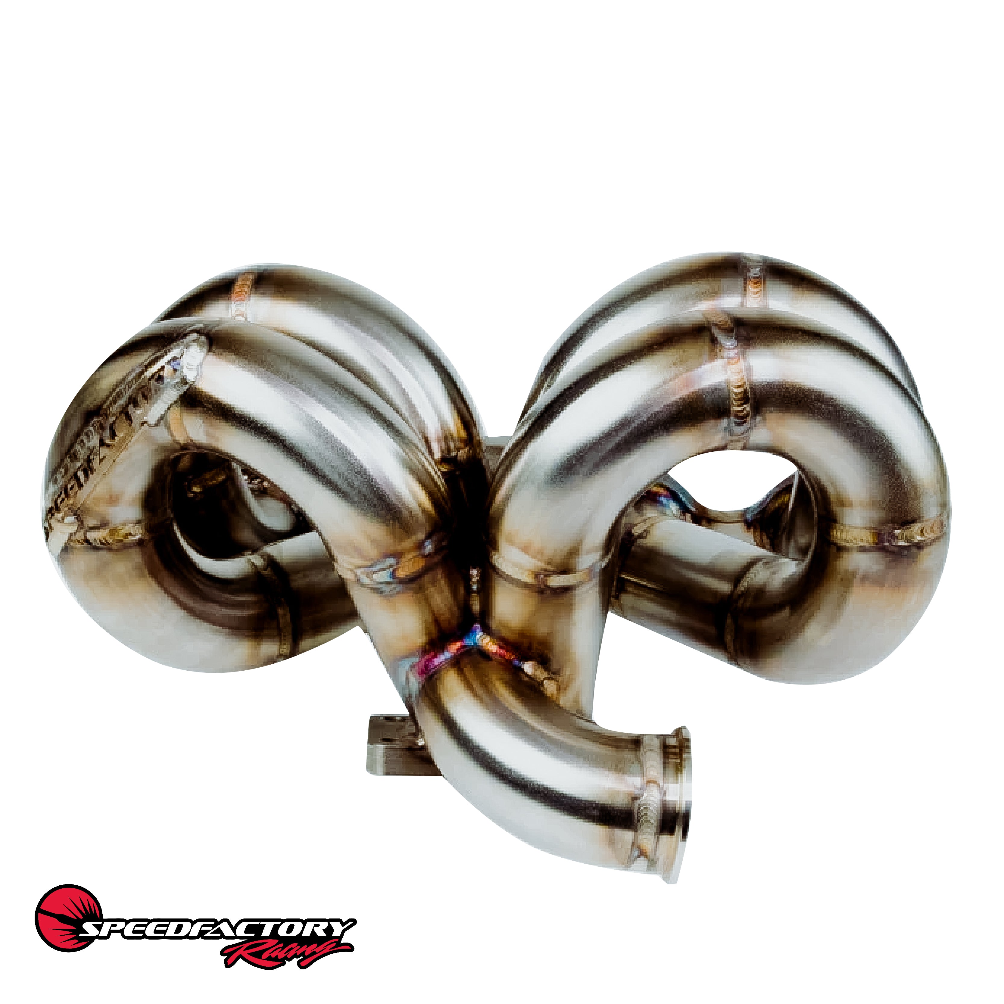  SpeedFactory Racing A/C Compatible Ram Horn Turbo Manifold 