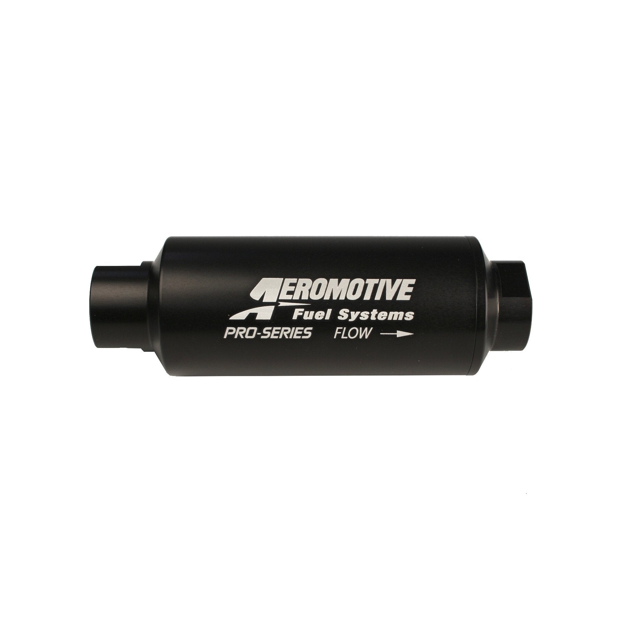  Aeromotive Filter, In-Line, 100-m Stainless Mesh Element, ORB-12 Port, Black Hardcoat Pro-Series, 2-1/2" OD, 