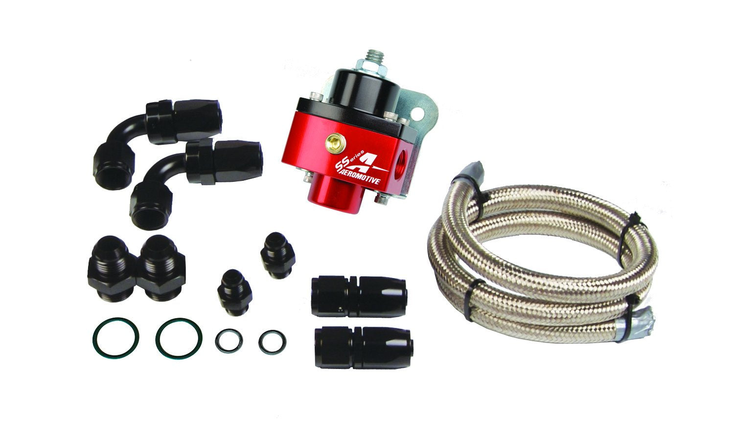  Aeromotive Single Carburetor Regulator (Part Number 13201) Kit {includes regulator, hose, hose ends and fittings} 