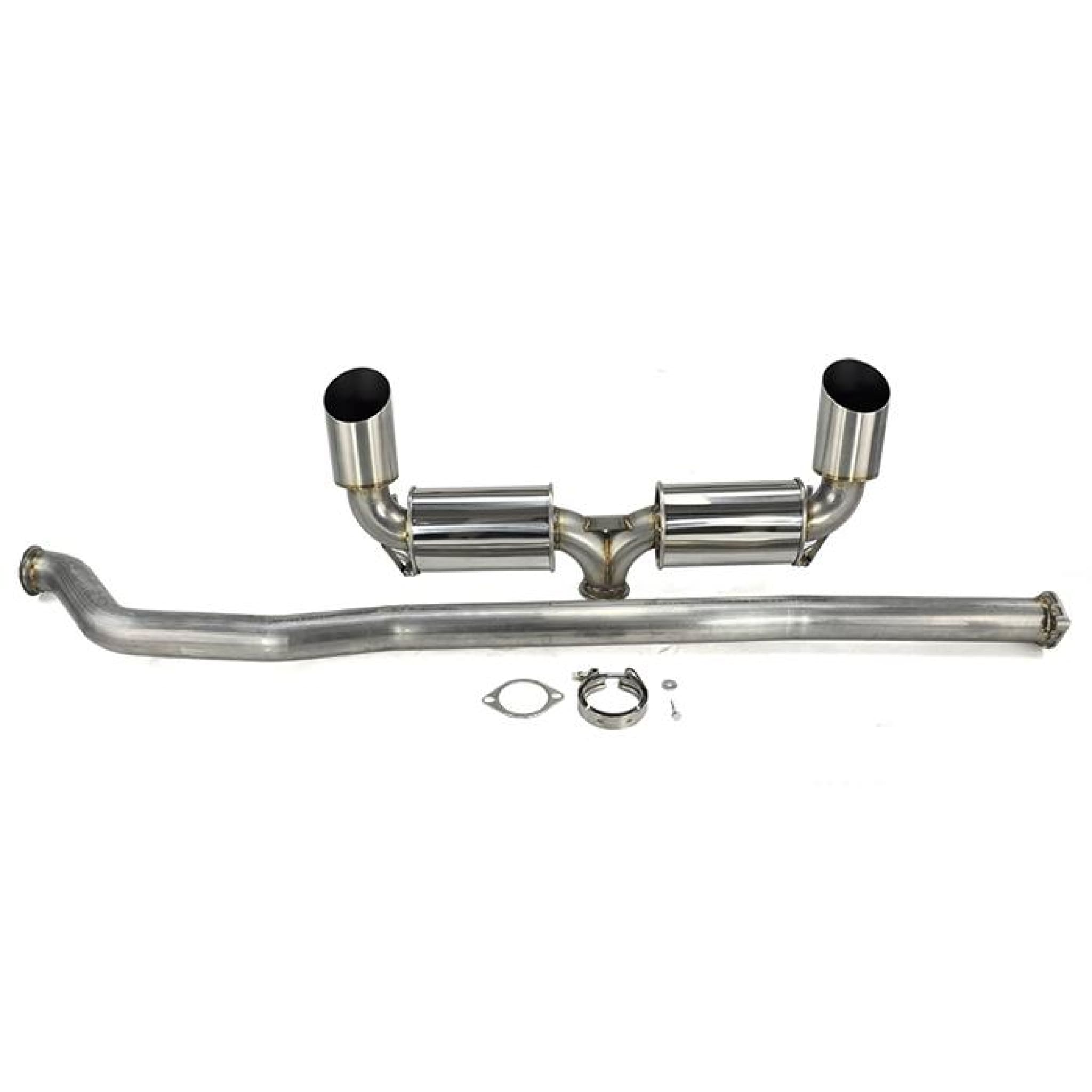  ETS 08-16 Mitsubishi Evo X V3 Dual Muffler Exhaust System 