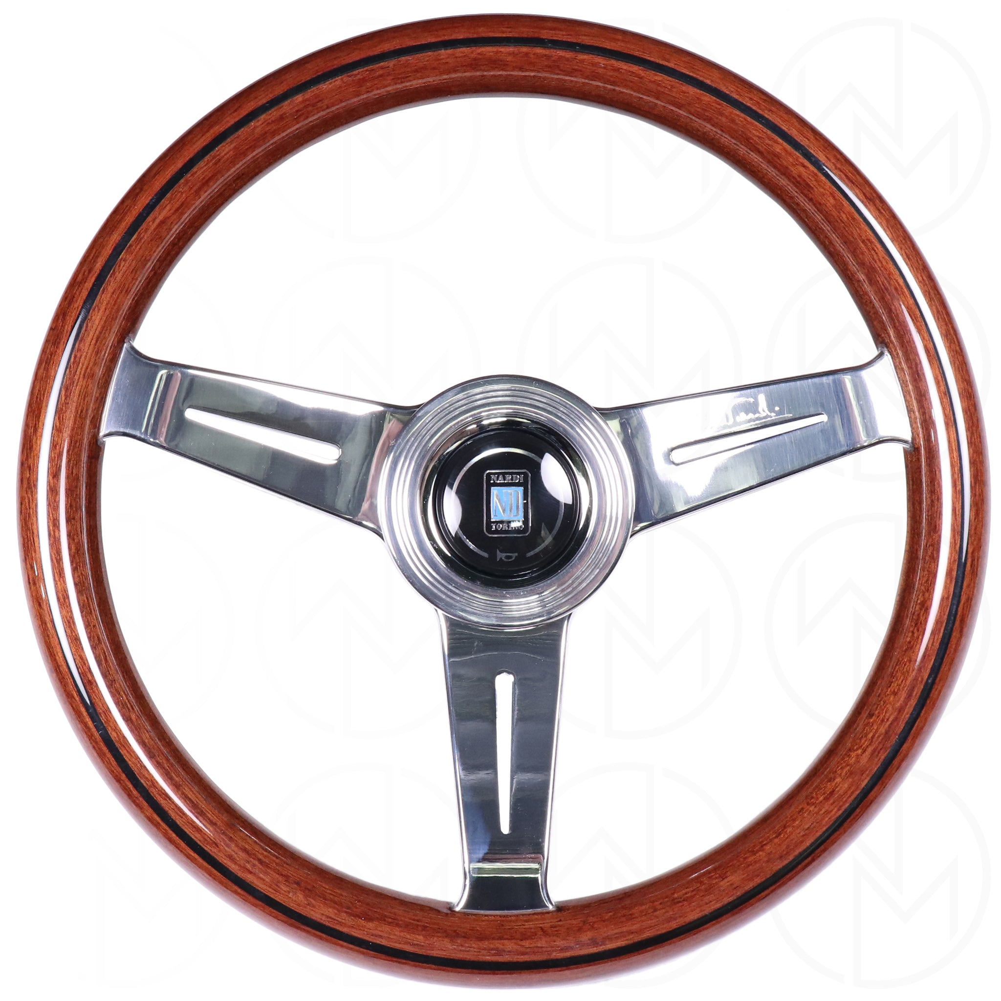  Nardi Classic Wood Steering Wheel - 330mm Polished Spokes 