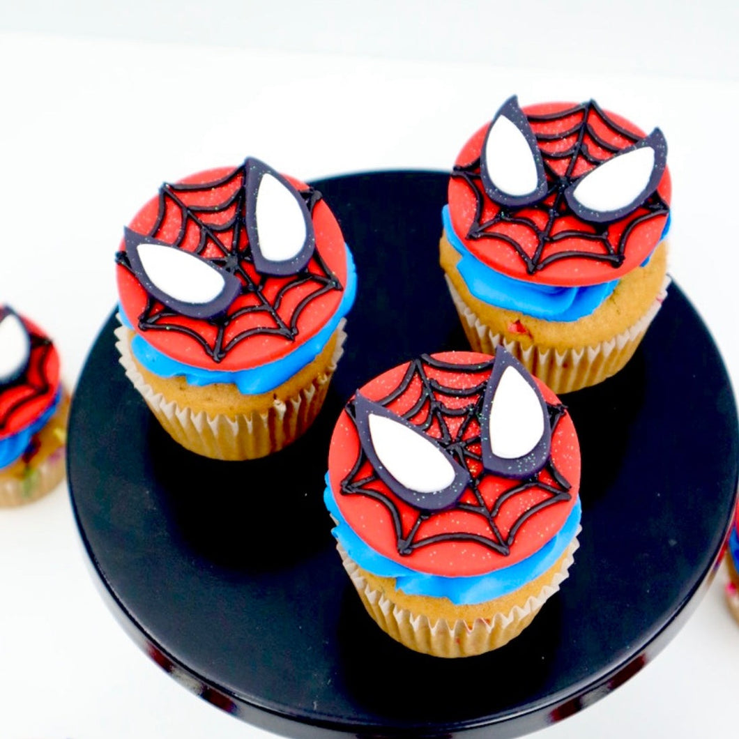 Spider guy Cupcakes – Bettersweet Vegan Bakery