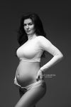 Aconite Maternity Top - White CLEARANCE SALE - Mii-Estilo.com