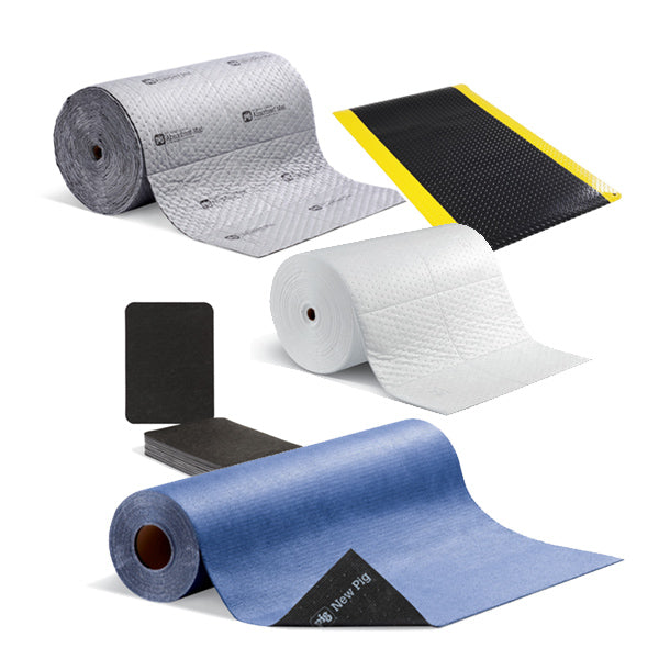 Pig Grippy Floor Mat, Gray 1-36inx5ft Roll - GRP36209-GY