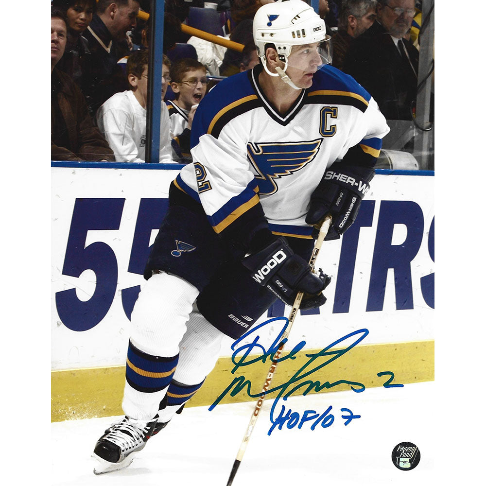 Al MacInnis Autographed St. Louis Blues 8X10 Photo