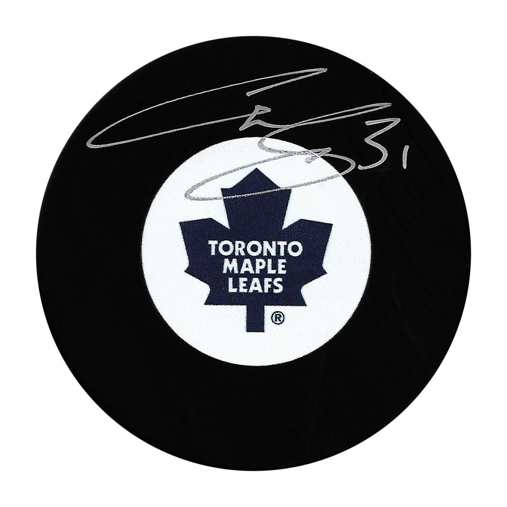 Curtis Joseph Autographed Toronto Maple Leafs Puck