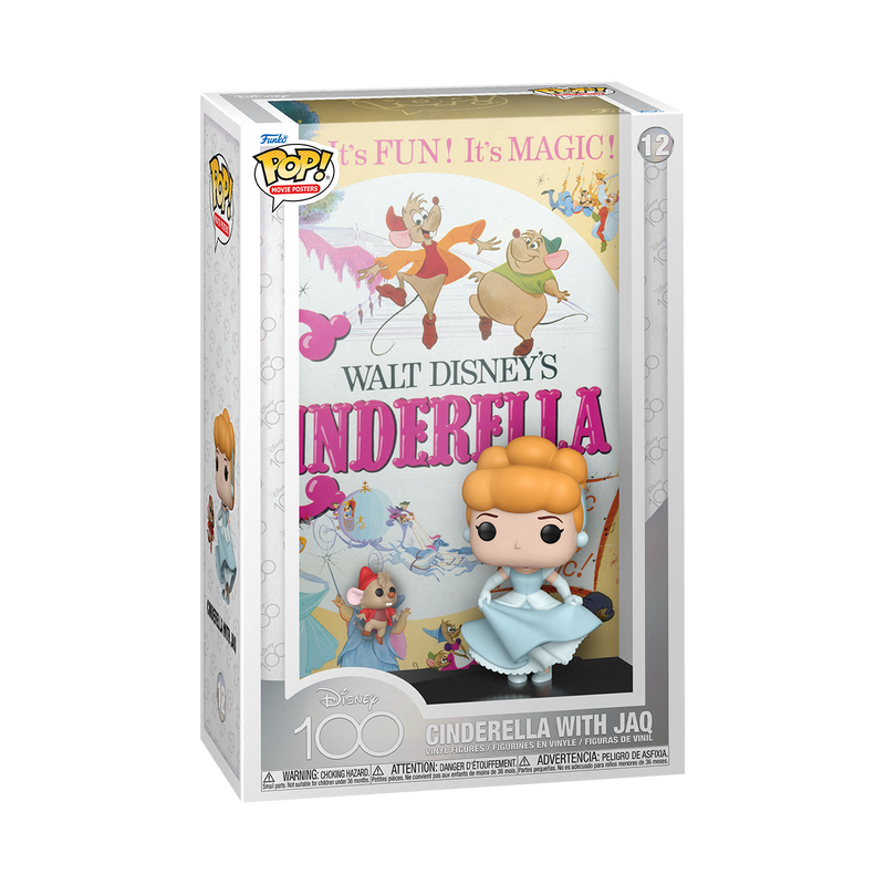 Cinderella with Jaq Funko Movie Poster Display (11X17)