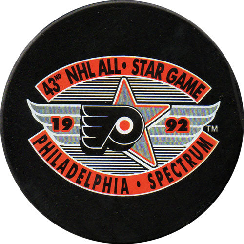 1992 All-Star Game Puck - Philadelphia