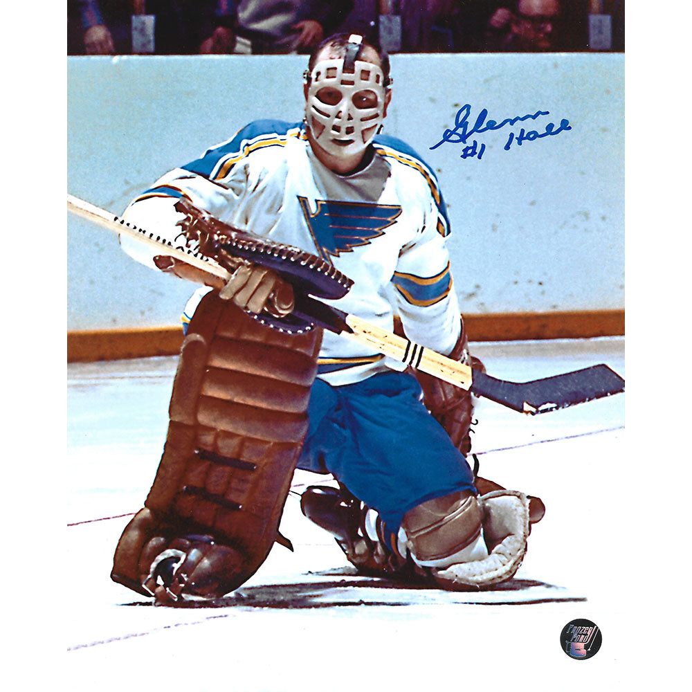 Glenn Hall Autographed St. Louis Blues 8X10 Photo