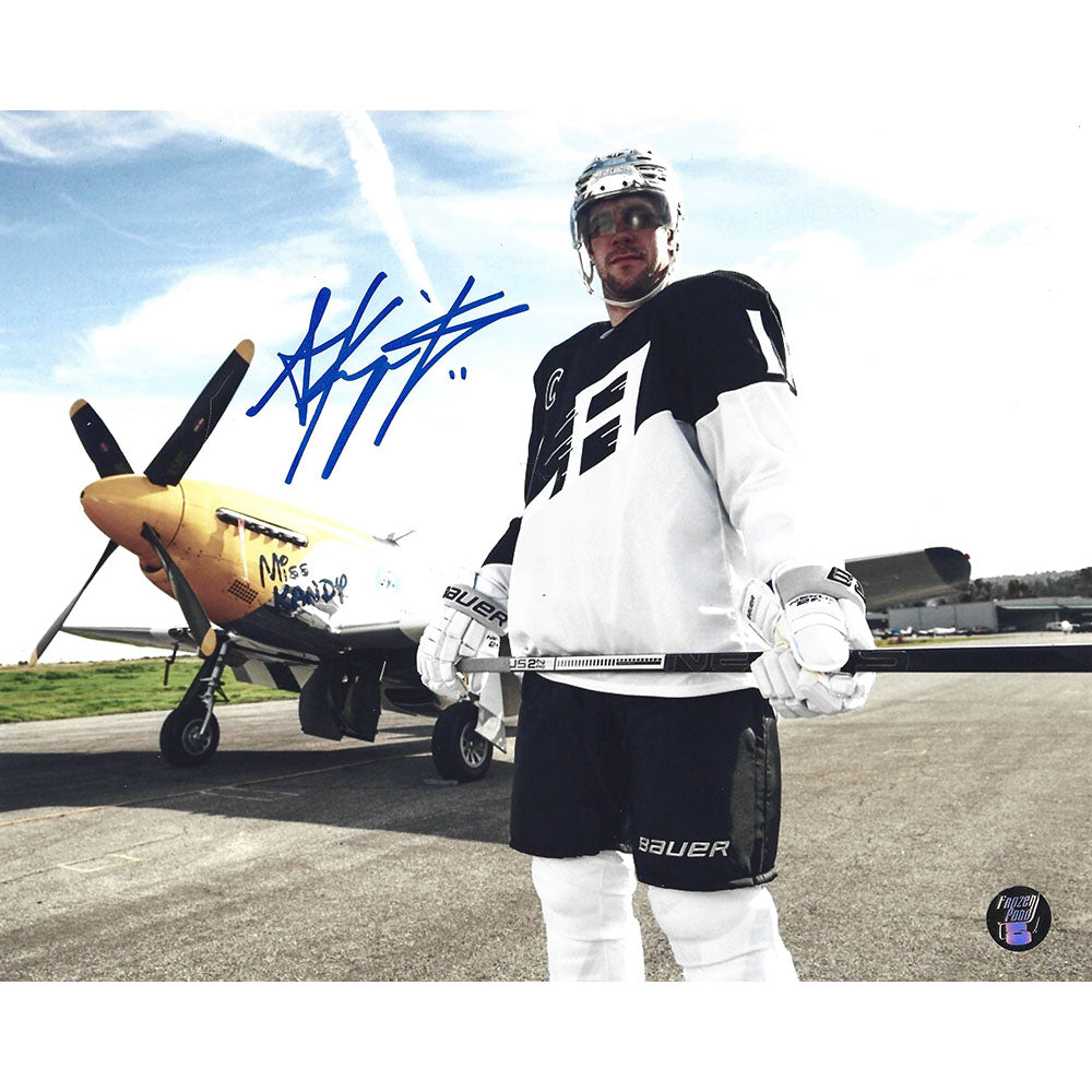 Anze Kopitar Autographed Los Angeles Kings 8X10 Photo (Plane)