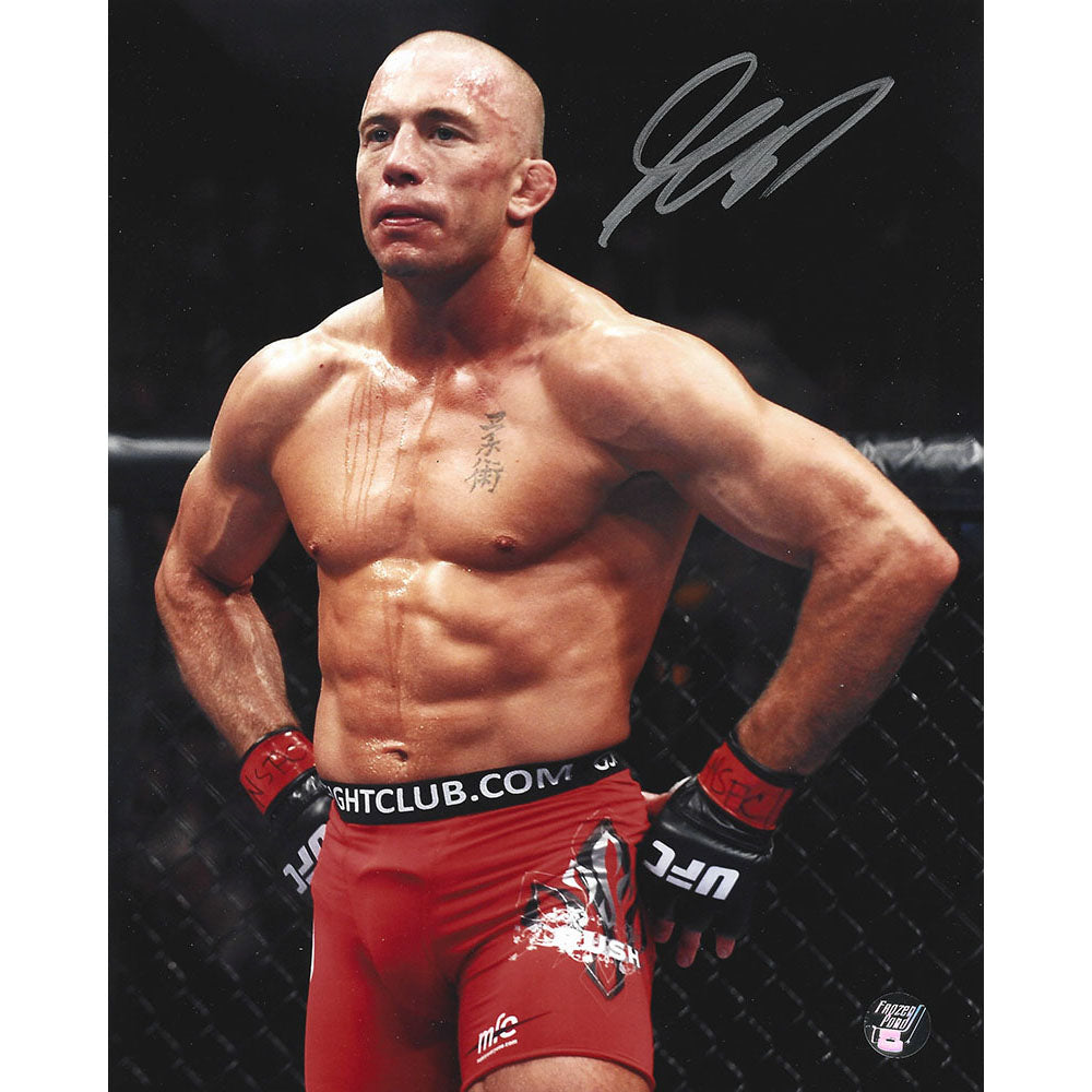 Georges St-Pierre Autographed 16X20 Photo