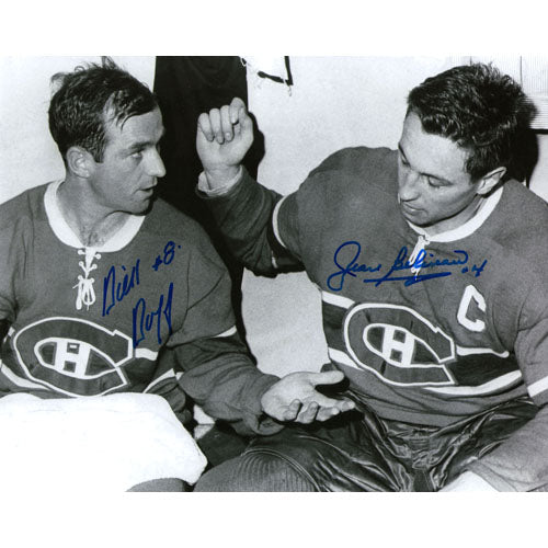 Dick Duff/Jean Beliveau Autographed 8X10 Combo Photo