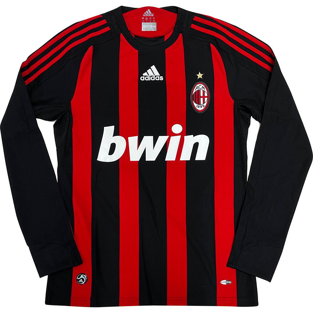 David Beckham Autographed 2008-09 AC Milan Home Jersey