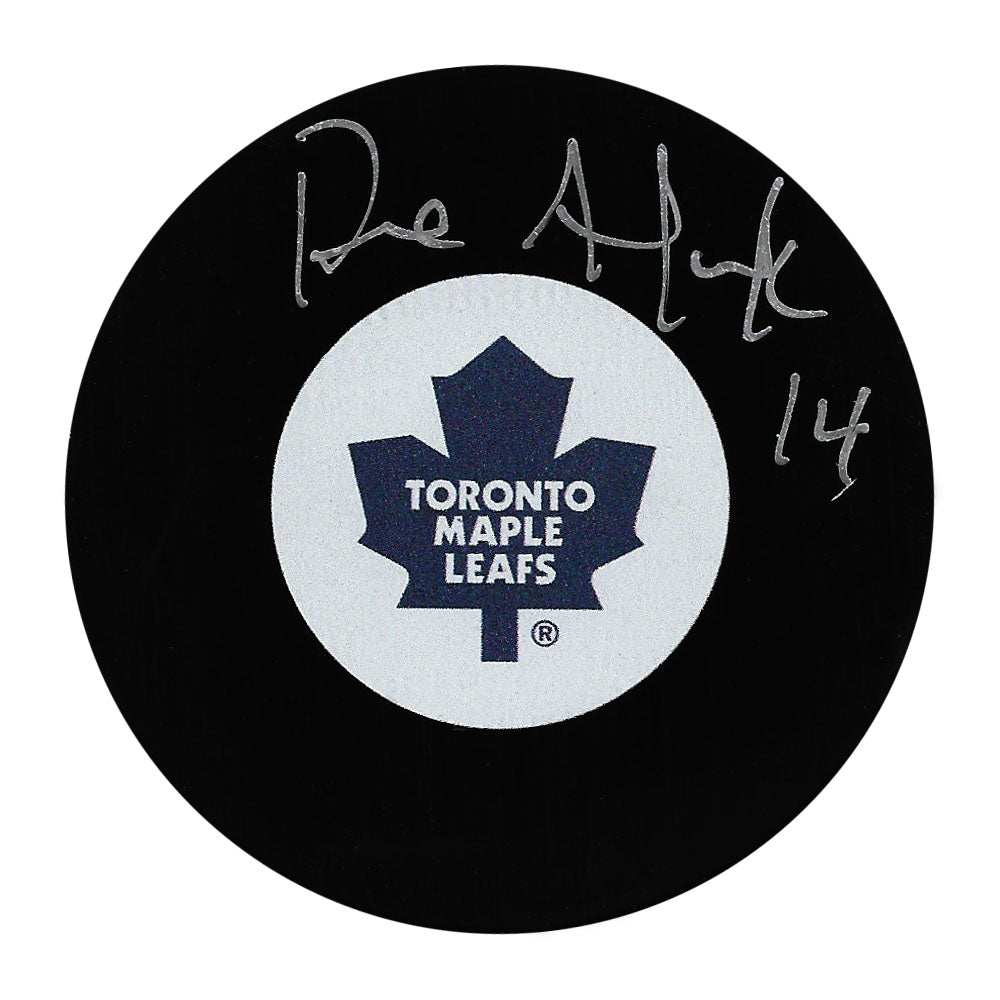 Dave Andreychuk Autographed Toronto Maple Leafs Puck