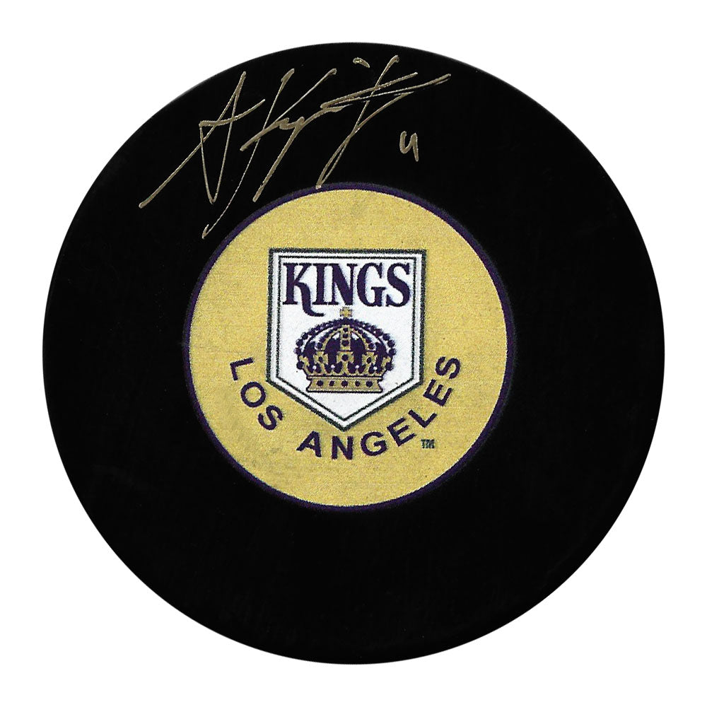 Anze Kopitar Autographed Los Angeles Kings Puck (Old Logo)