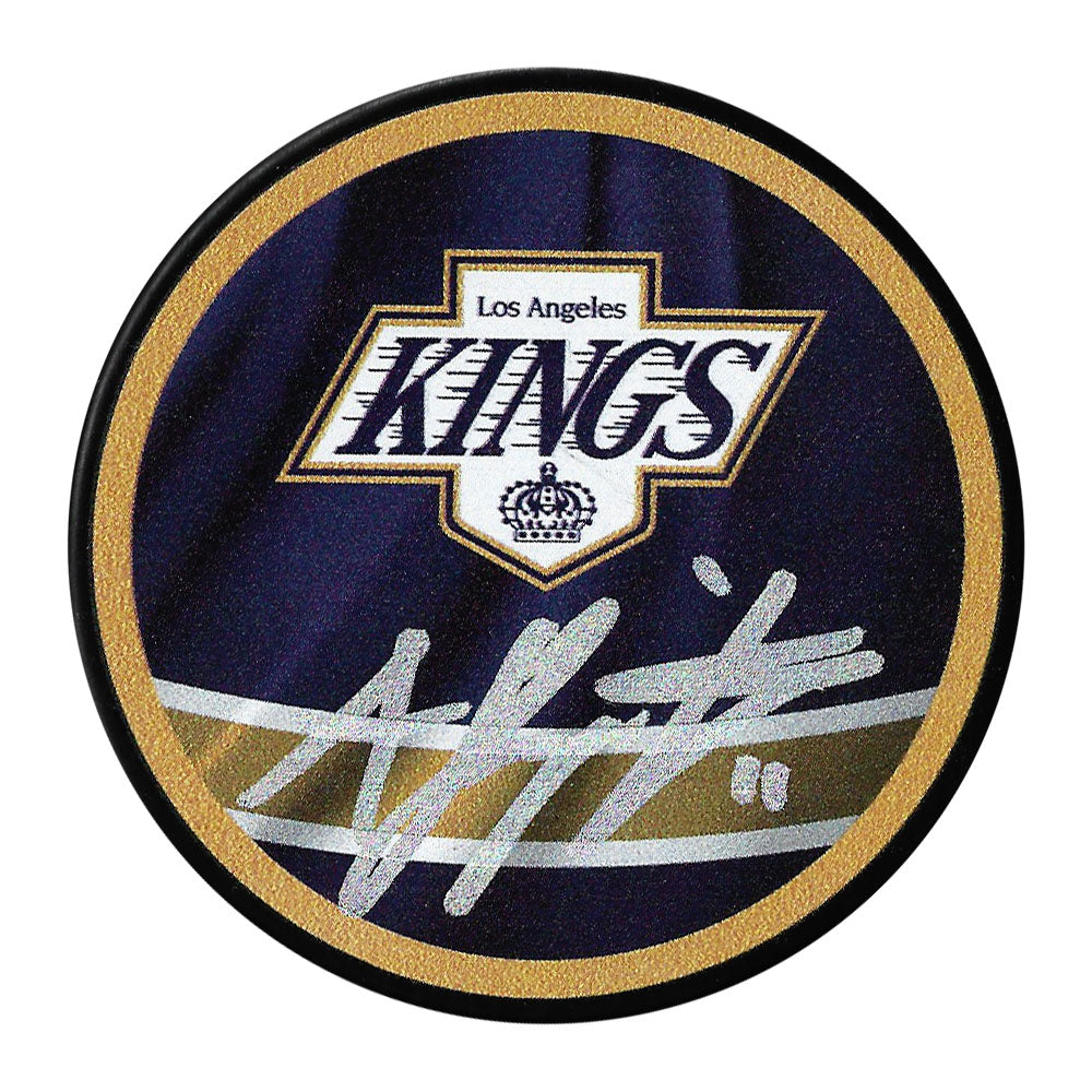 Anze Kopitar Autographed Los Angeles Kings Puck (Reverse Retro)