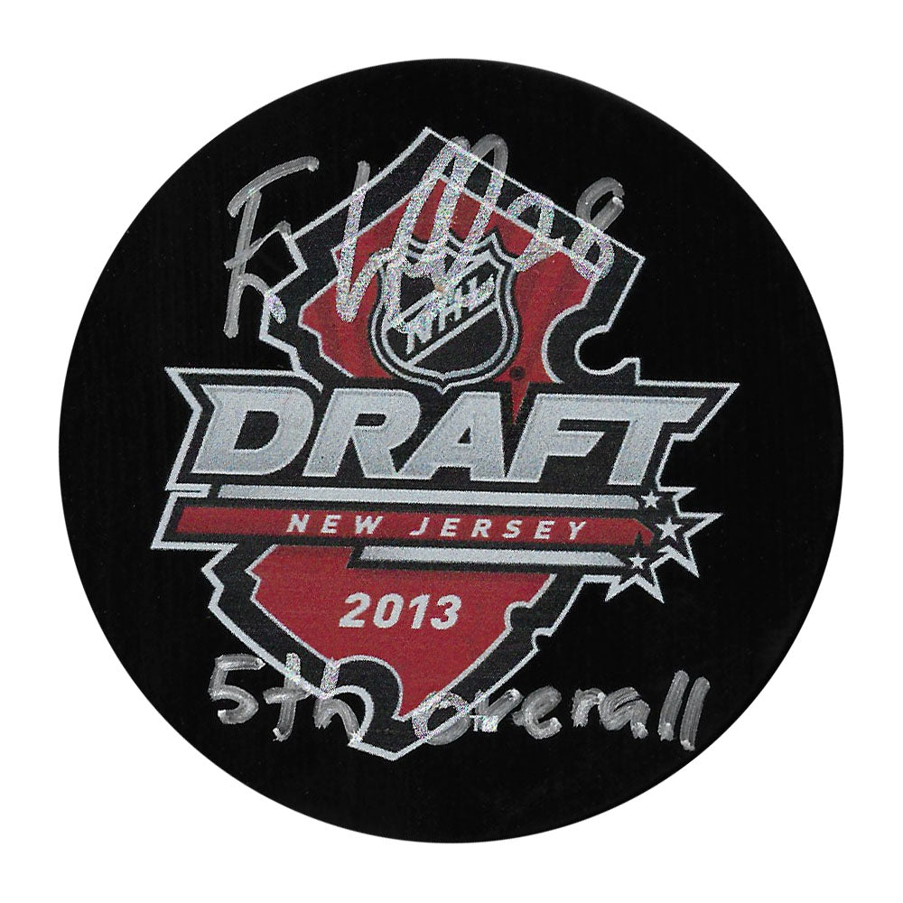 Elias Lindholm Autographed 2013 NHL Draft Puck