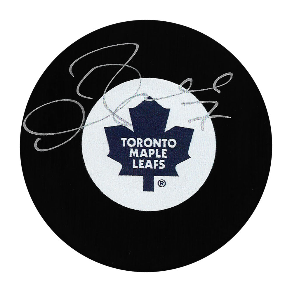 Gary Roberts Autographed Toronto Maple Leafs Puck