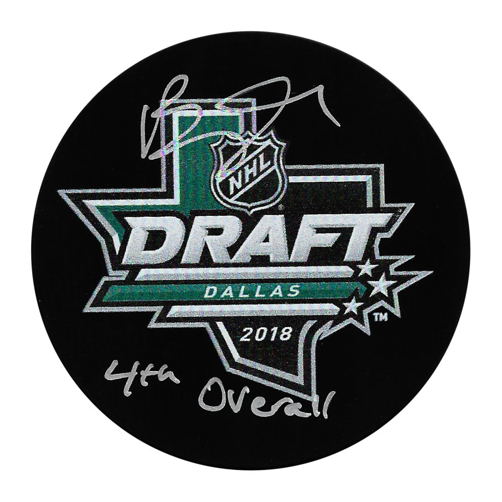 Brady Tkachuk Autographed 2018 NHL Draft Puck